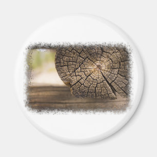 Gamla Cabin Wood Struktur Magnet