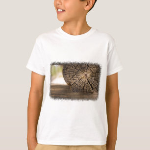Gamla Cabin Wood Struktur T-shirt