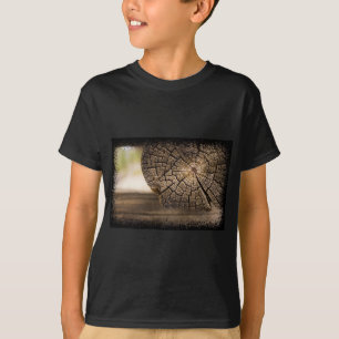 Gamla Cabin Wood Struktur Tee Shirt