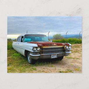 Gamla Cadillac Vykort