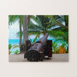 Gamla Cannon Mariana-öarna. Pussel