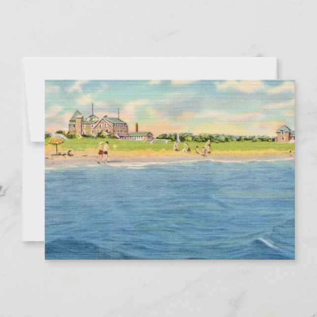 Gamla Cape Cod Beach-kort Anteckningskort (Framsida)