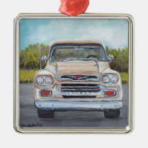 Gamla Chevy Lastbil Automobile Ornament