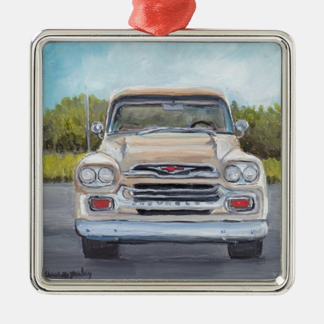 Gamla Chevy Lastbil Automobile Ornament (Framsidan)