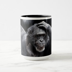 Gamla Chimpanzee mugg - välj stil, färg