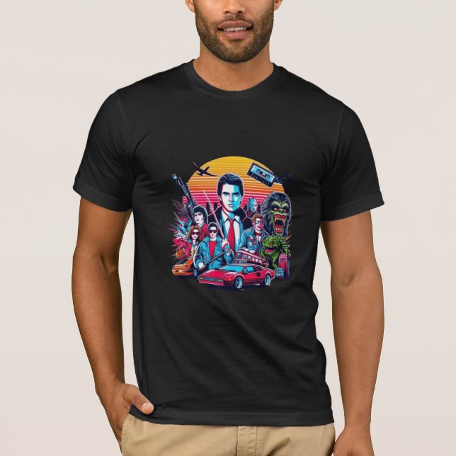Gamla Cinema Stil T Shirt (Framsida)