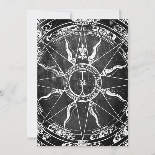 Gamla Compass Ro Inbjudningar (Framsida)