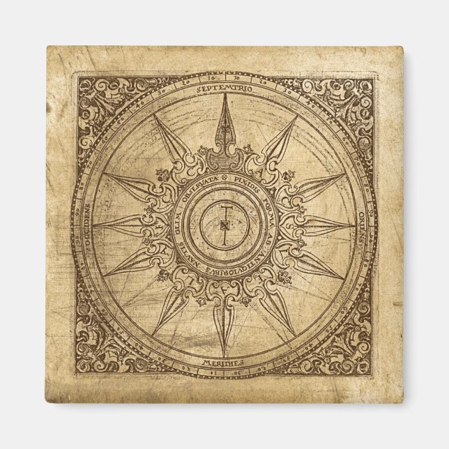 Gamla Compass Ro Magnet (Framsidan)