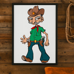 Gamla Cowboy Poster
