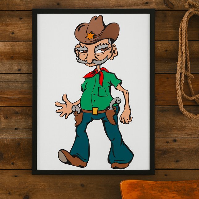 Gamla Cowboy Poster (Skapare uppladdad)