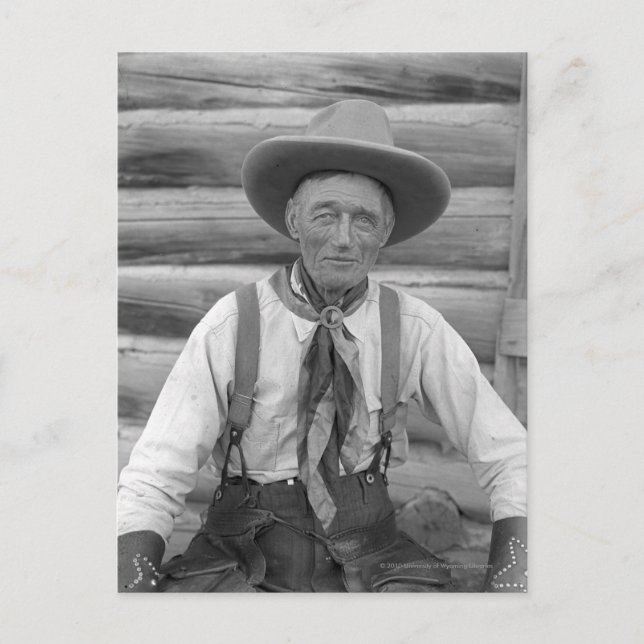 Gamla cowboyen vykort (Framsida)