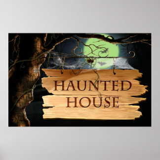 Gamla Creepy Hauny House Poster