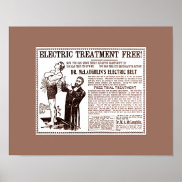 Gamla Cures: Dr McLaughlin's ELECTRIC BÄLTE Ad Poster