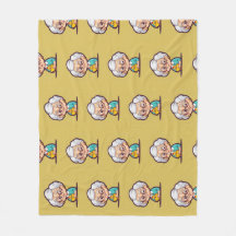 Gamla dam med kycklingfilt