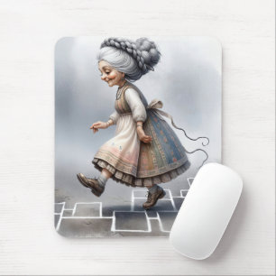 Gamla Dam-spel på spelfält Musmatta