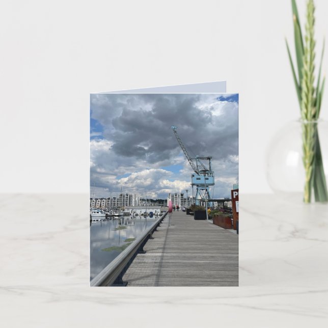 Gamla Dockside Crane Kort (Framsida)