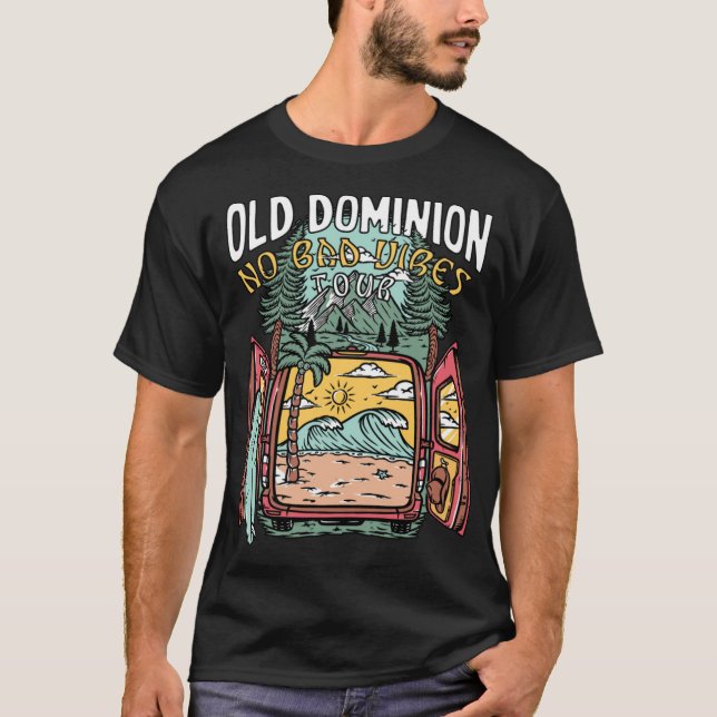 Gamla Dominion - Ingen dålig Vibes-Vintage T Shirt (Framsida)