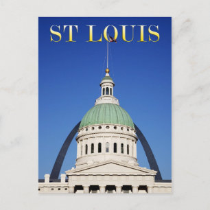 Gamla Domstol och Gateway Arch, St Louis Vykort