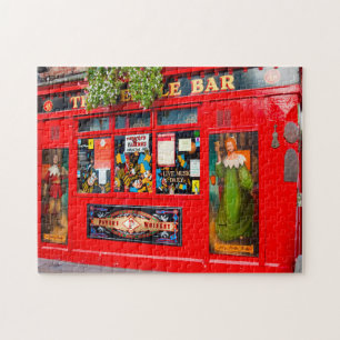Gamla Dublinpubar. Irland Pussel