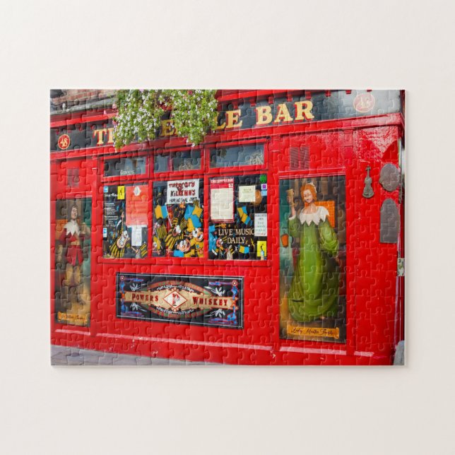 Gamla Dublinpubar. Irland Pussel (Horisontell)