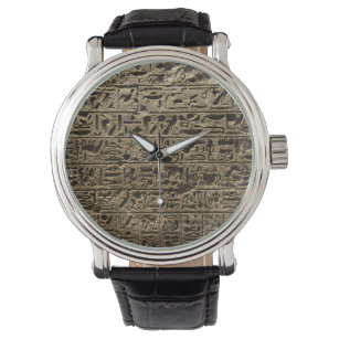 gamla egyptiska hieroglyfer armbandsur