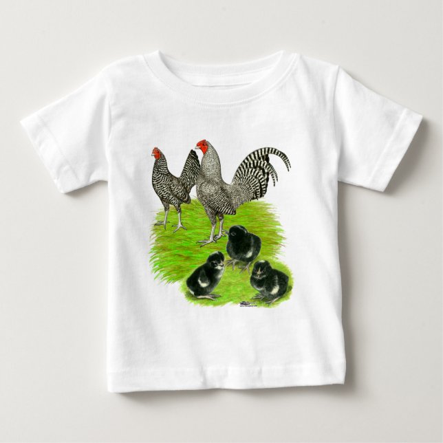 Gamla engelska Barred Bantam Family T-shirt (Framsida)