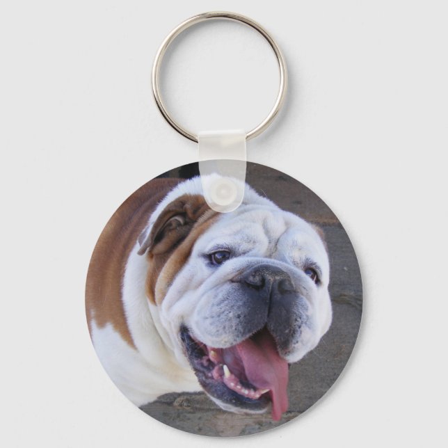 Gamla engelska Bulldog Nyckelring (Framsida)