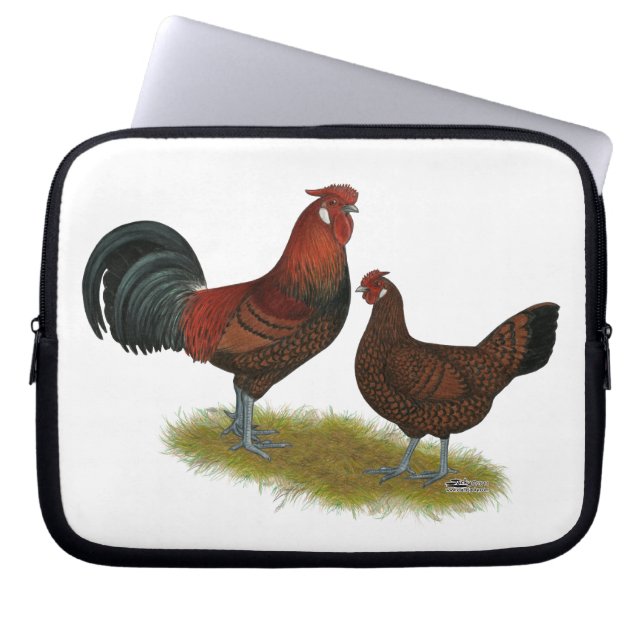 Gamla engelska Pheasant Fowl Laptop Sleeve (Framsidan)