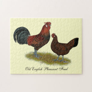 Gamla engelska Pheasant Fowl Pussel