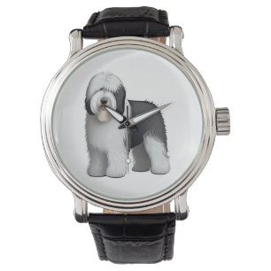 Gamla engelska Sheepdog 10 Armbandsur