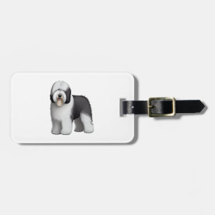Gamla engelska Sheepdog 10 Bagagebricka