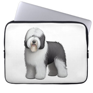 Gamla engelska Sheepdog 10 Laptop Fodral
