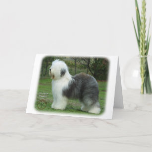 Gamla engelska Sheepdog 9F054D-18 Kort