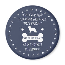 Gamla engelska Sheepdog Best Friend