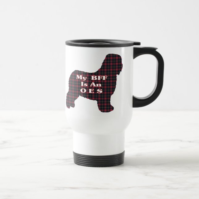 Gamla engelska Sheepdog BFF-gåvor Resemugg (Höger)