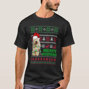 Gamla engelska Sheepdog for Merry Woofmas Ugly Jul T Shirt