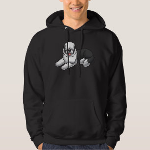 Gamla engelska Sheepdog Hoodie