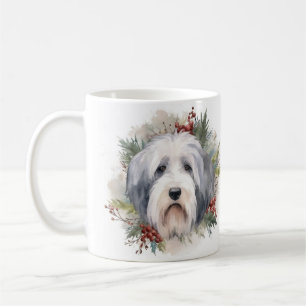 Gamla engelska Sheepdog-julen, andningsfag Valp Kaffemugg