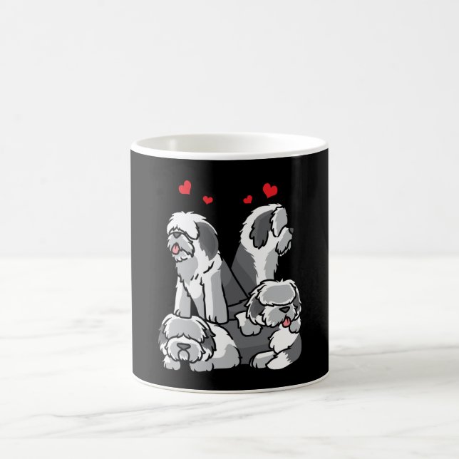Gamla engelska Sheepdog Kaffemugg (Center)