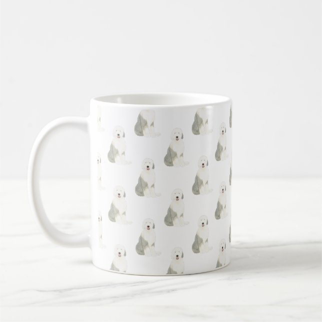 Gamla engelska Sheepdog Kaffemugg (Vänster)