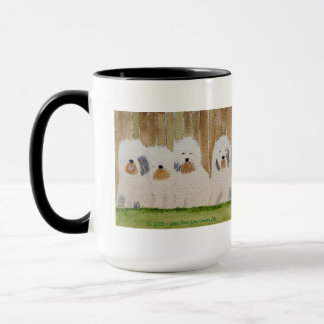Gamla engelska Sheepdog Original Art Mugg