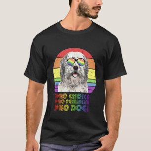 Gamla engelska Sheepdog Pro Choice Pro Feminism Pr T Shirt