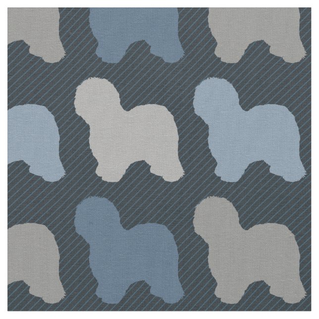 Gamla engelska Sheepdog Tyg (Närbild)