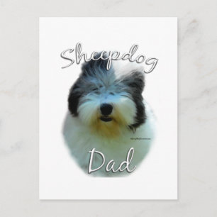 Gamla engelska Sheepdog Vykort
