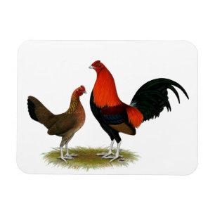 Gamla engelska spelfantams: BB Red Pair Magnet