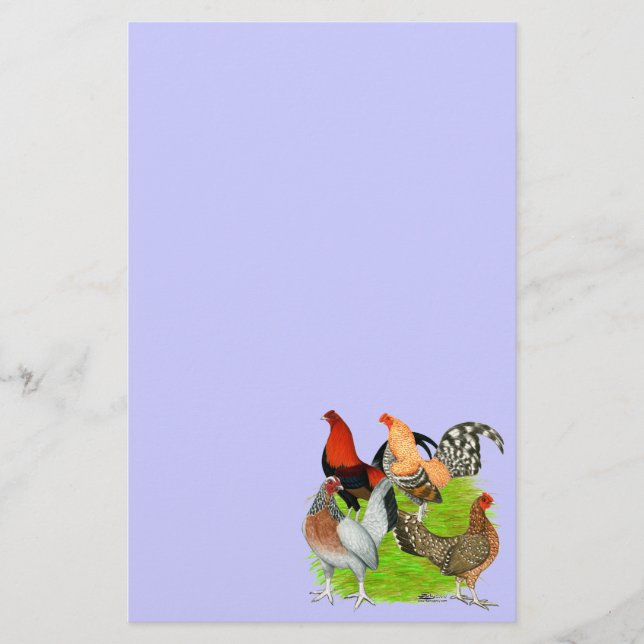 Gamla engelska spelkvartetten brevpapper (Framsida)