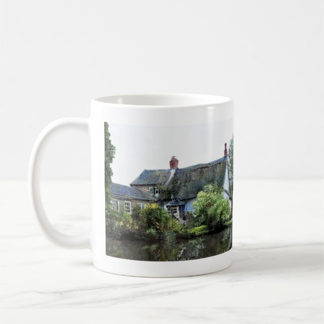 GAMLA ENGELSKA STUGA KAFFEMUGG (Vänster)