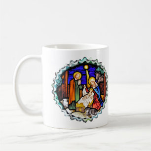 GAMLA ENGLAND NATIVITY WINDOW KAFFEMUGG