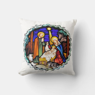 GAMLA ENGLAND NATIVITY WINDOW KUDDE
