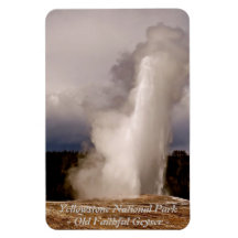 GAMLA FAITHFUL GEYSER I YELLOWSTONE PARK